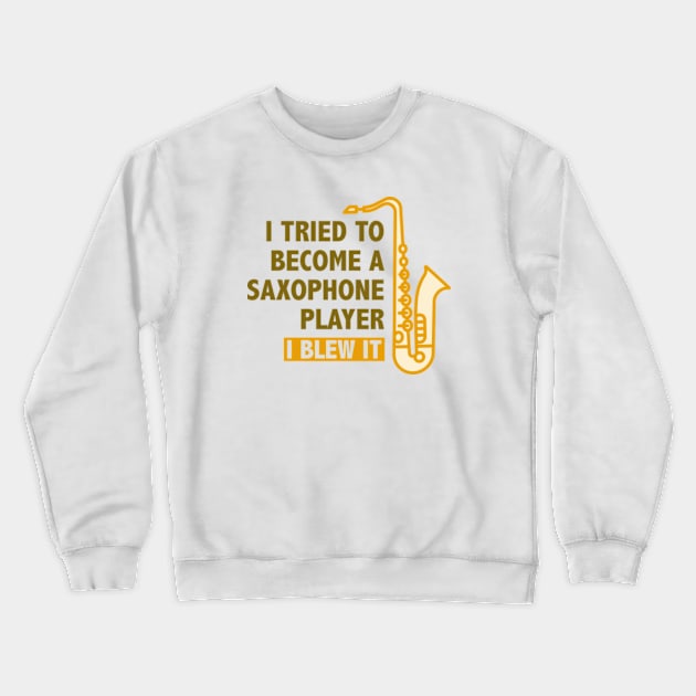 I Blew It Crewneck Sweatshirt by VectorPlanet